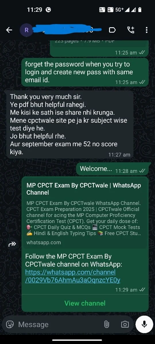 testimonial for cpctwale smart guide cpct home CPCTwale offers MP CPCT mock tests, 200+ updated previous year papers, syllabus & topic-wise practice in Hindi & English, strictly as per CPCT official syllabus & guidelines. CPCT course